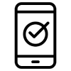 smartphone with lightning bolt